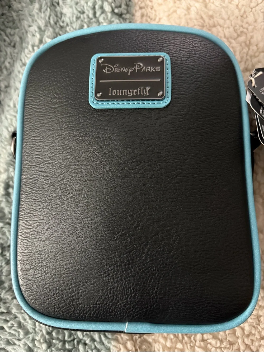 Disney TRON Lightcycle Run Black & Blue Small Crossbody Pouch